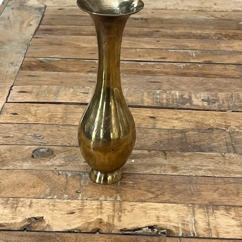 Solid Brass Bud Vase 8